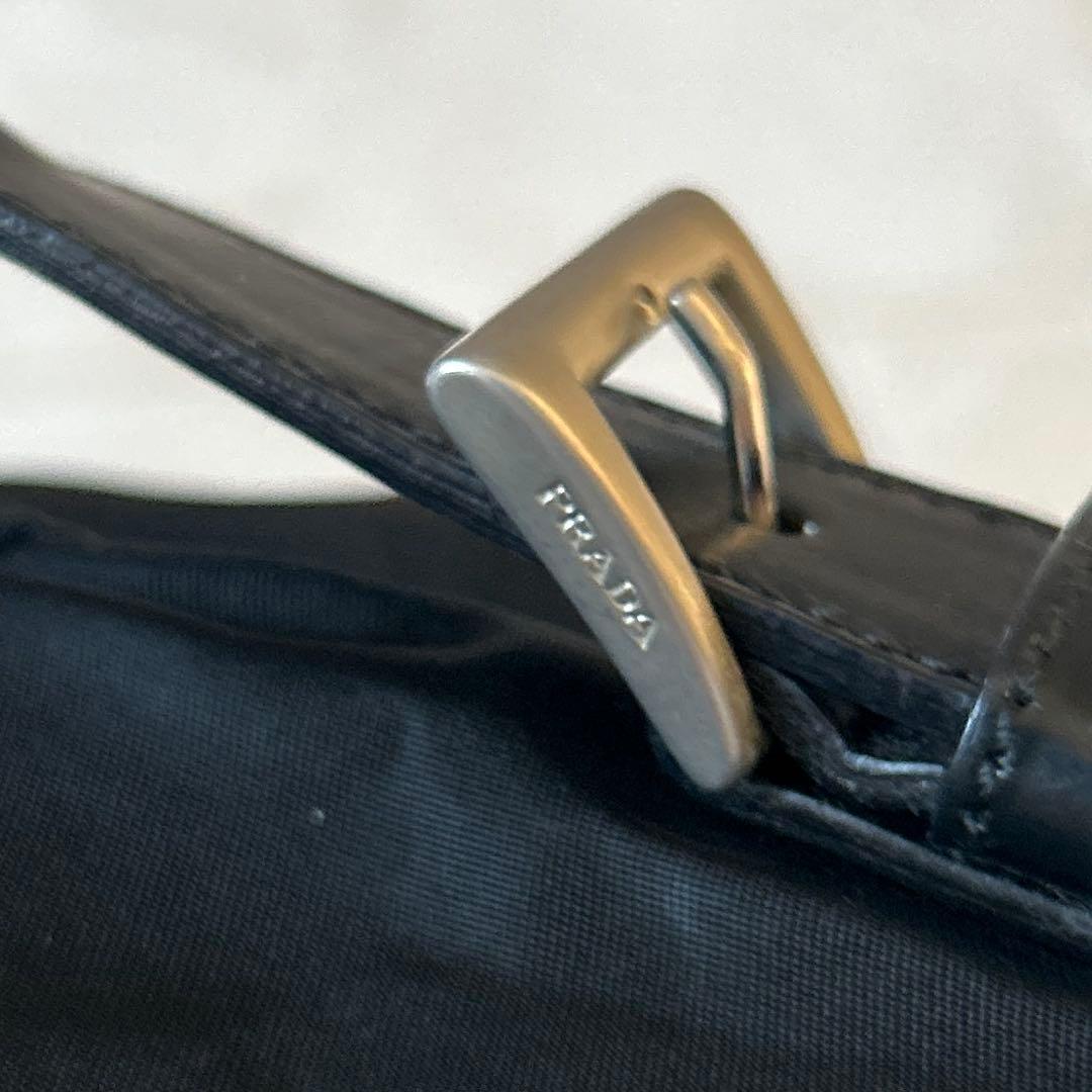 PRADA ブラック ナイロン バックパック　三角ロゴ