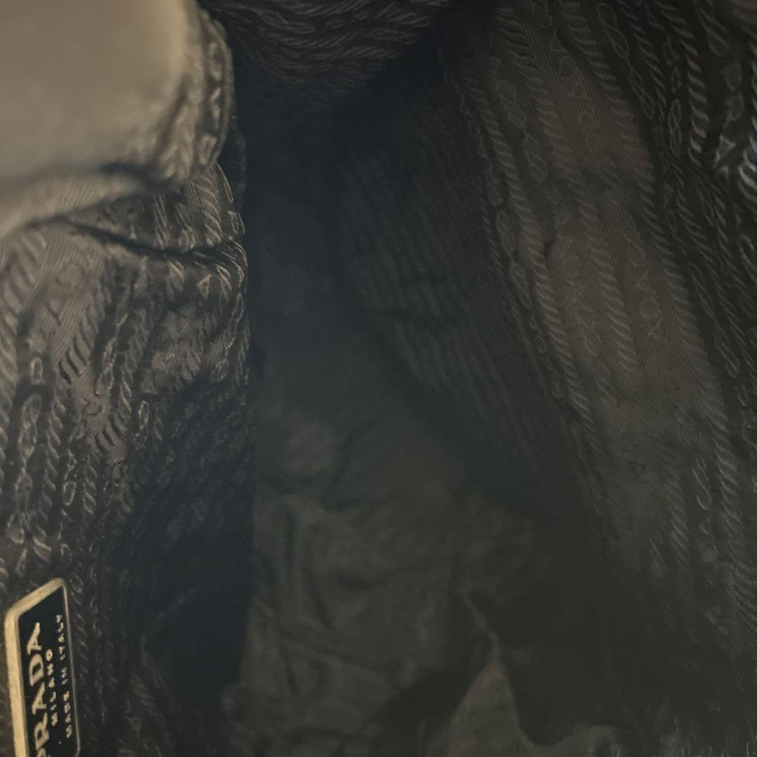 PRADA ブラック ナイロン バックパック　三角ロゴ