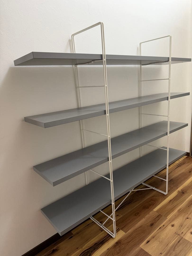 [廃盤] IKEA ENETRI シェルフ　White✖️gray 送料込み