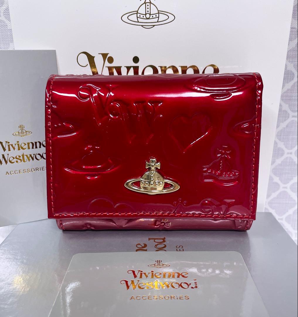 【大人気✨️ショッパー付き】新品 Vivienne Westwood エナメル 赤