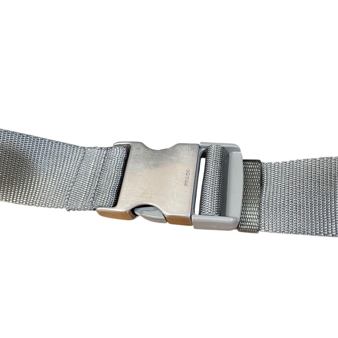 プラダスポーツ　ウエストポーチ　4VA107 ナイロン　黒　ロゴプレート