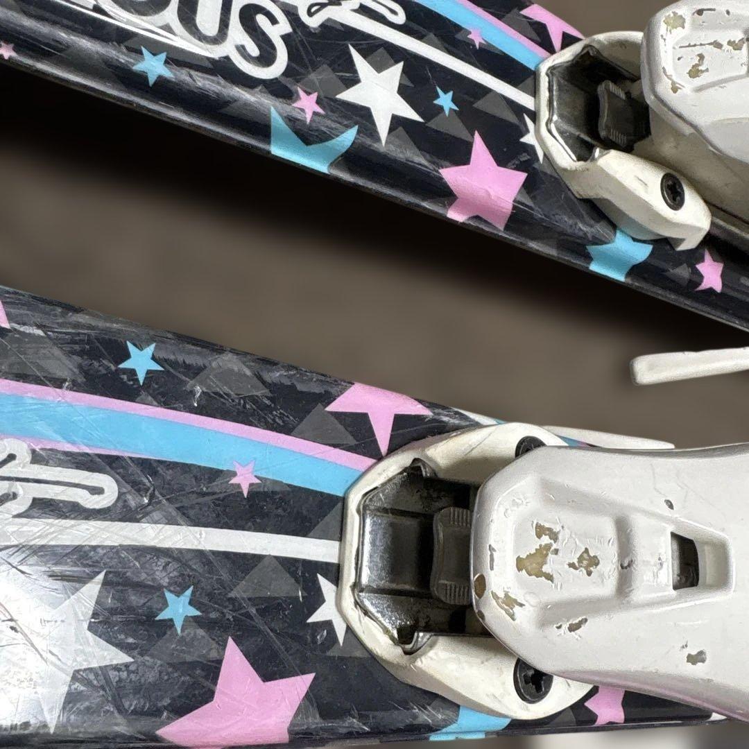 スキーセット ピンク ブラック130センチ　ブーツ24センチ