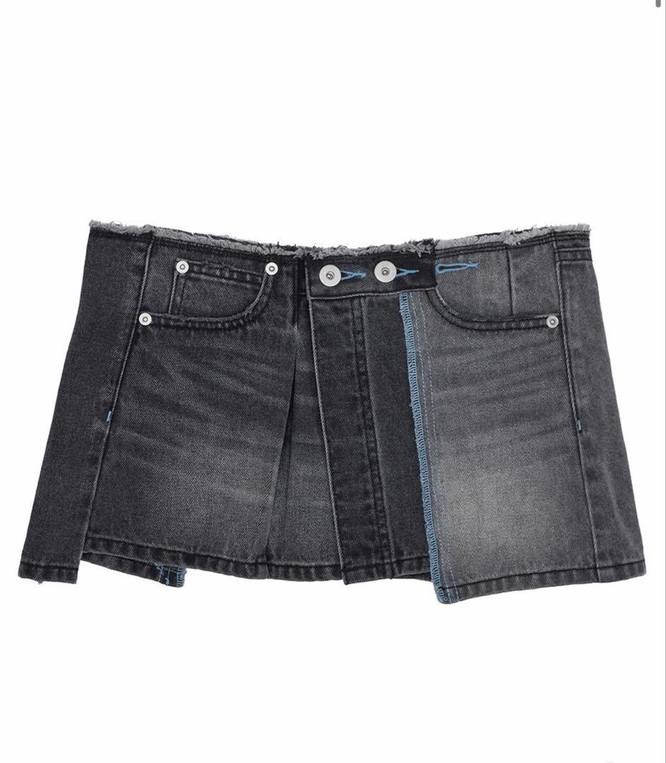 パンツ NEON STITCH REMAKE DENIM BELT