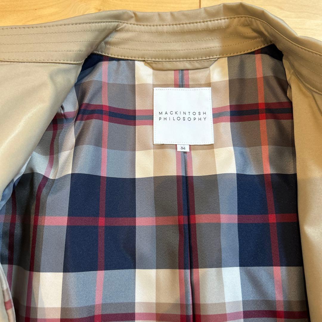 【超美品】マッキントッシュフィロソフィー トレンチコート ショート丈 36