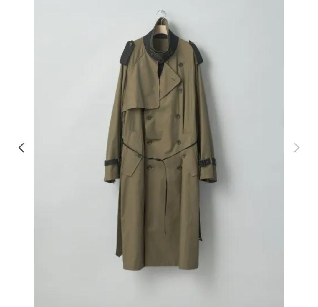 ジャケット・アウター stein OVERSIZED CONTRAST TRENCH COAT