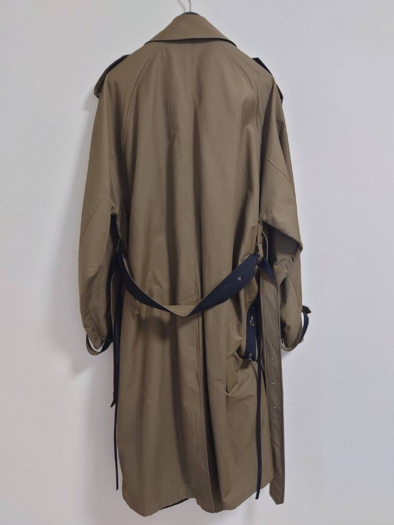 ジャケット・アウター stein OVERSIZED CONTRAST TRENCH COAT