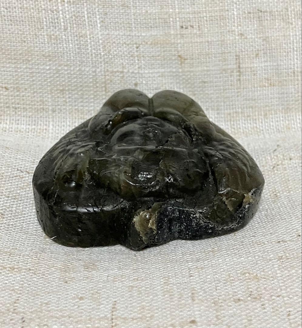 天使の置物　天然石ラブラドライト