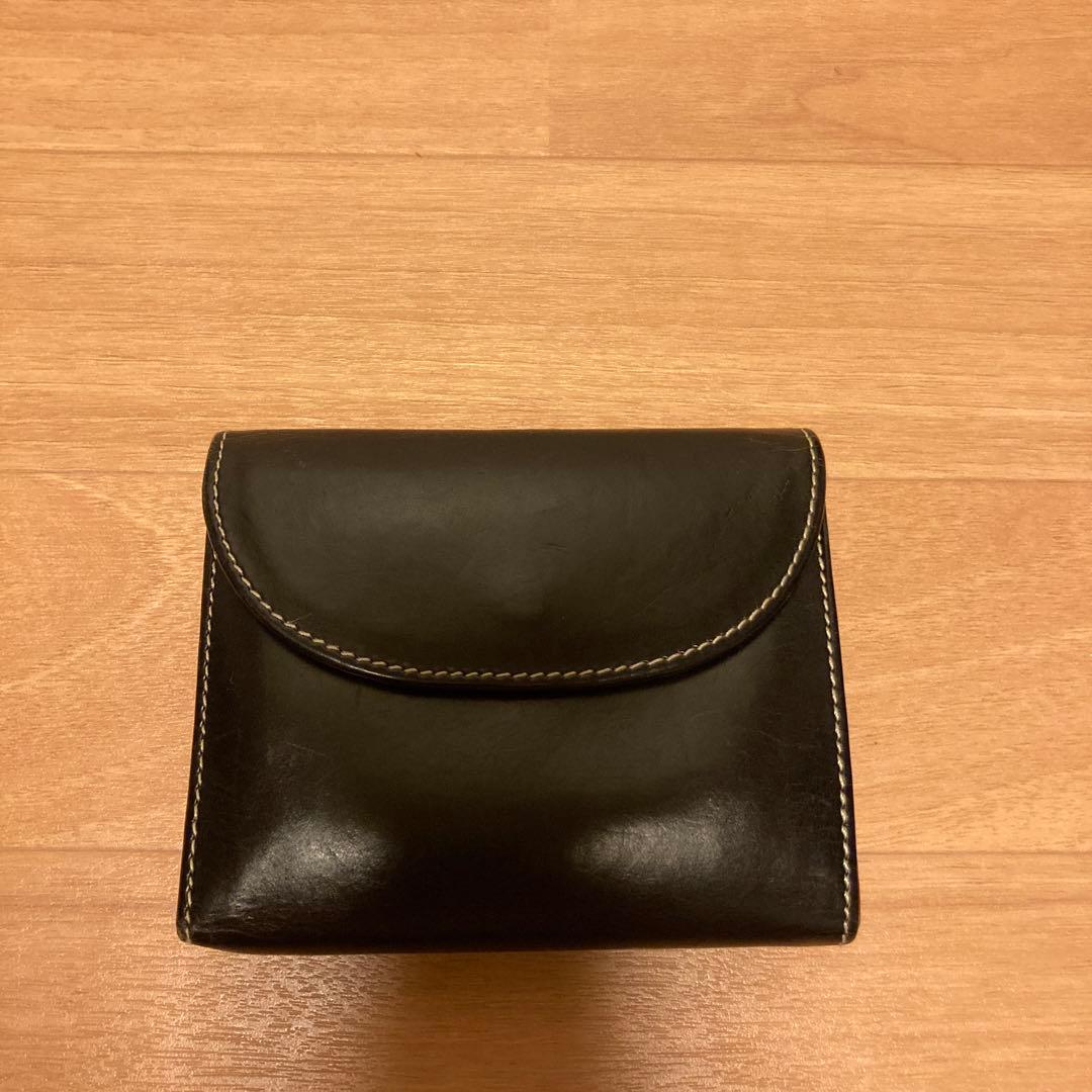 Whitehouse Cox 二つ折り財布 ブラック／PINK