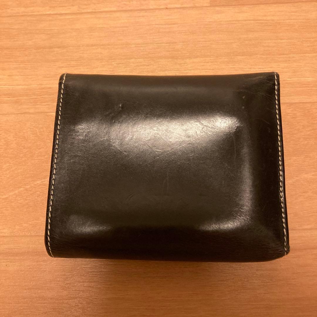 Whitehouse Cox 二つ折り財布 ブラック／PINK