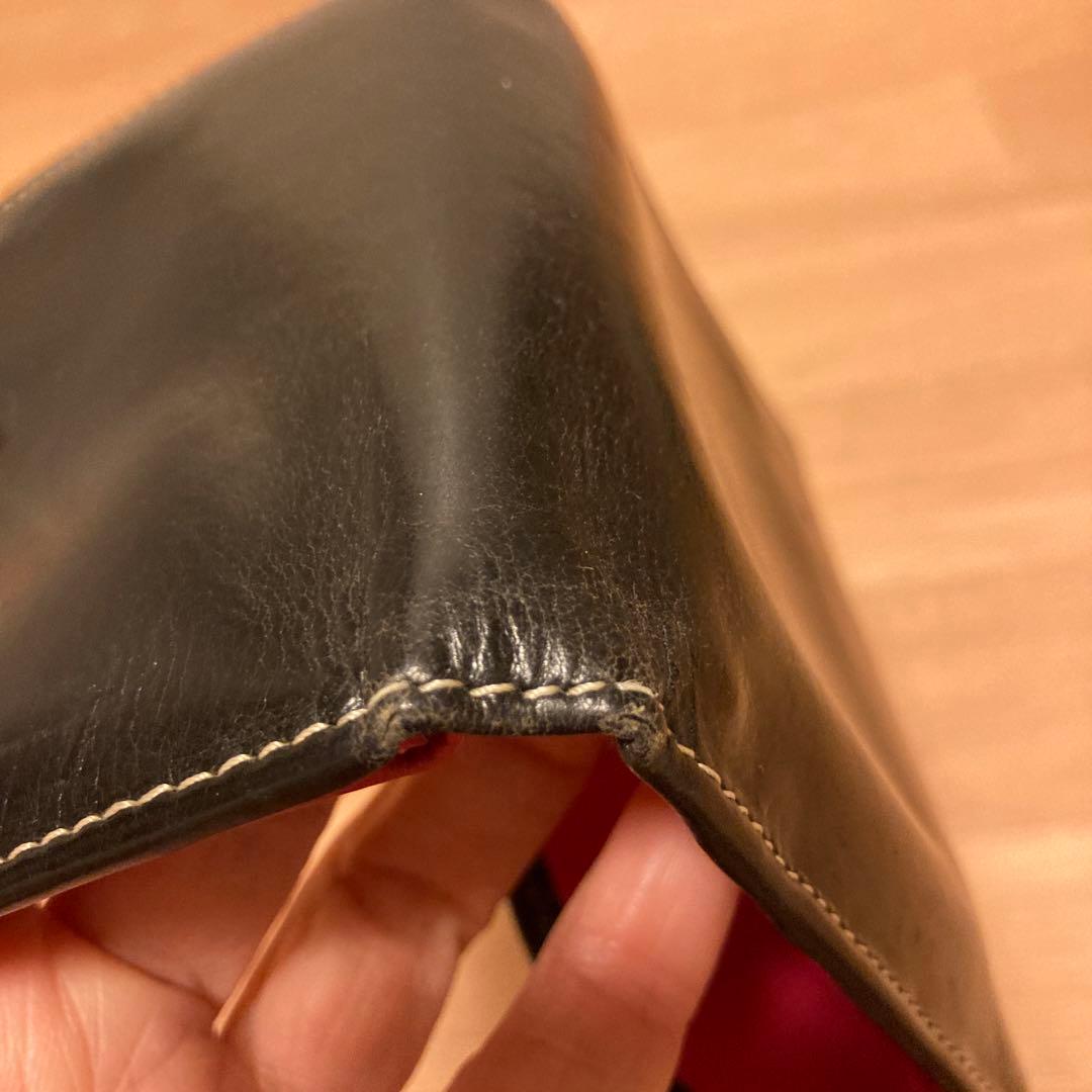 Whitehouse Cox 二つ折り財布 ブラック／PINK