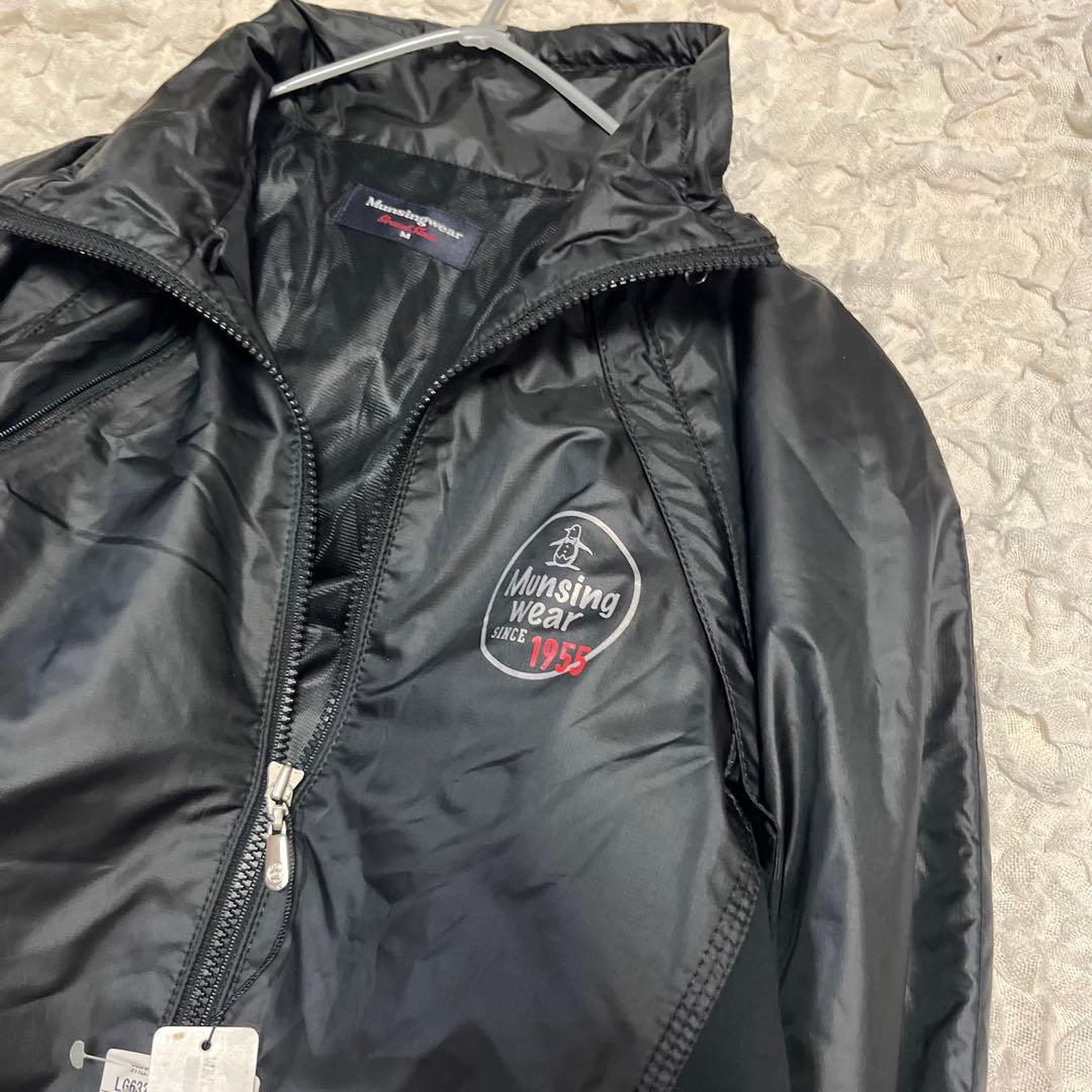 2way 長袖 半袖【マンシングウェア】未使用タグ付き 撥水 ジャケット 黒 M