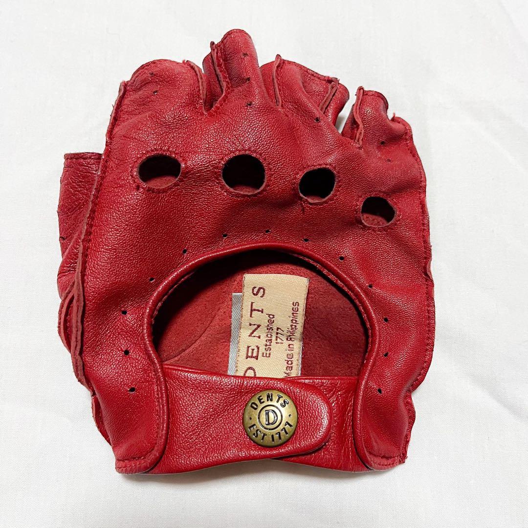 DENTS ドライビング フィンガーレス グローブ　Berry Sサイズ