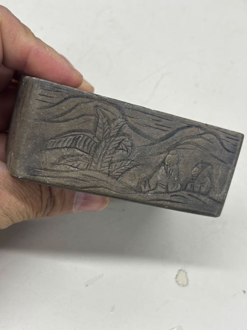 N10345【アンティーク】中国　硯　書道具