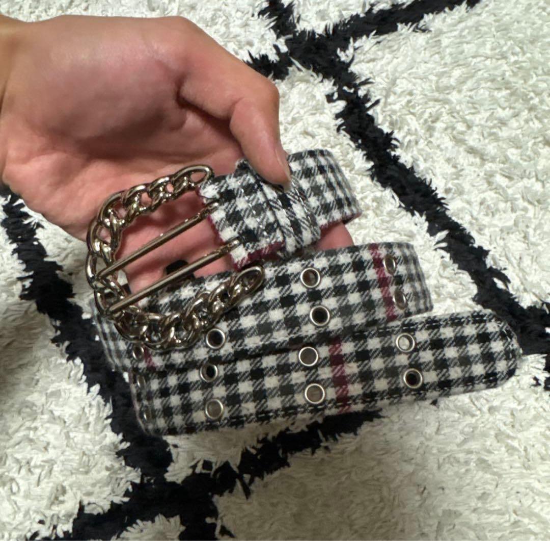 即完売‼️AFB FLANNEL CHECK BELT Msize