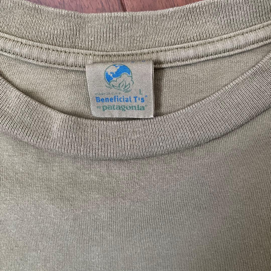 カーキ90s patagonia Beneficial T's sizeL
