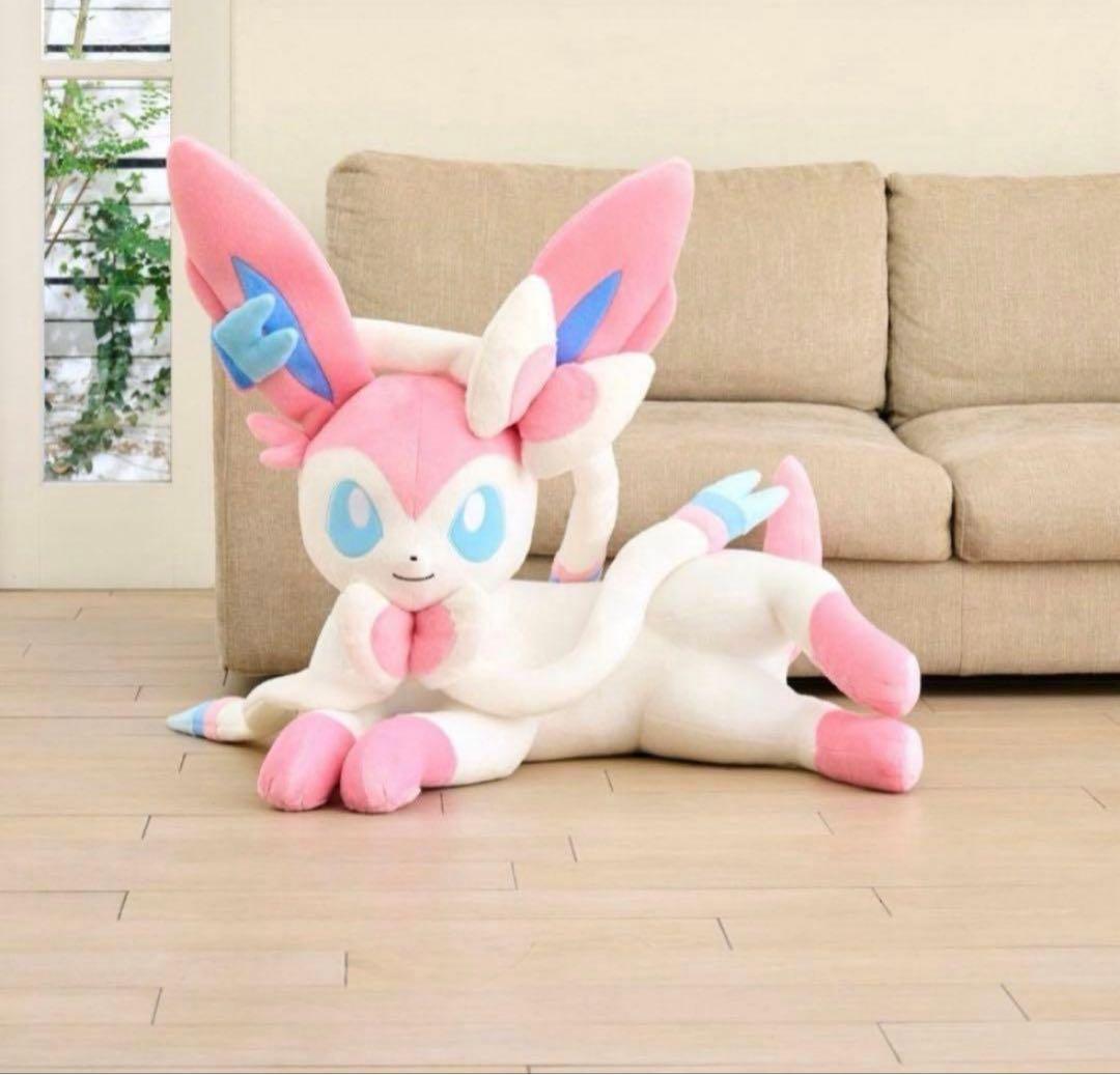 【新品未開封】等身大 ニンフィア　寝そべり ぬいぐるみ ポケモンセンター受注品