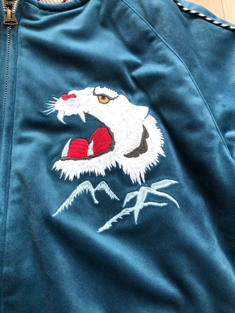 美品！HOUSTON 別珍 スーベニアジャケット(TIGER)／虎 スカジャン