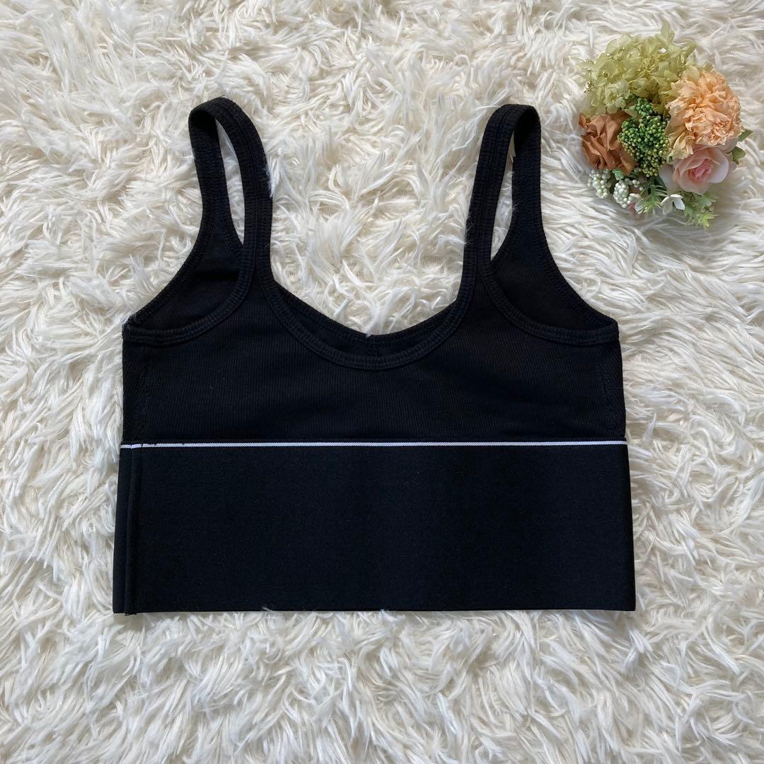 新品 アレキサンダーワン ロゴ タンクトップ ブラック レディース