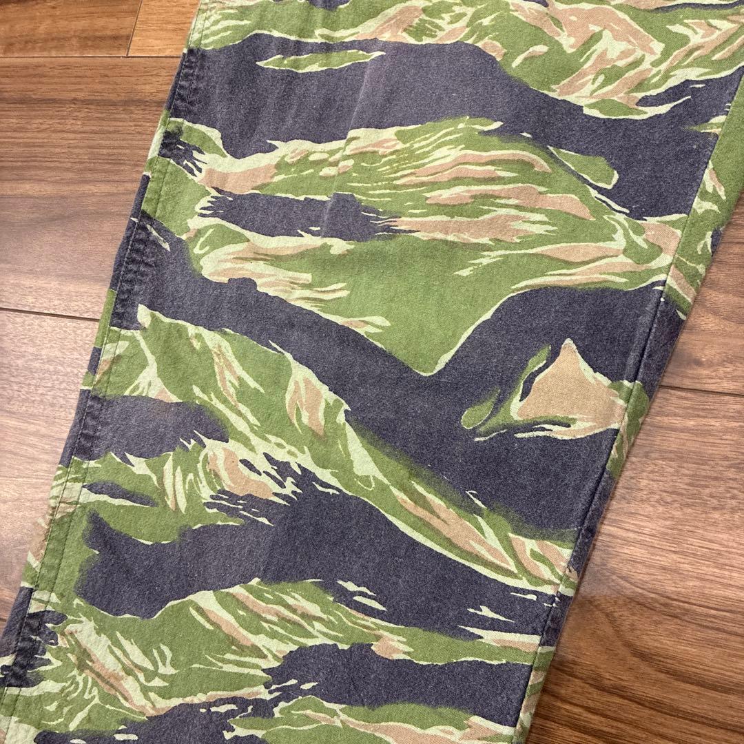 k*7様 80s ベトナム タイガーストライプパンツ Lサイズ タイガーカモ ビ