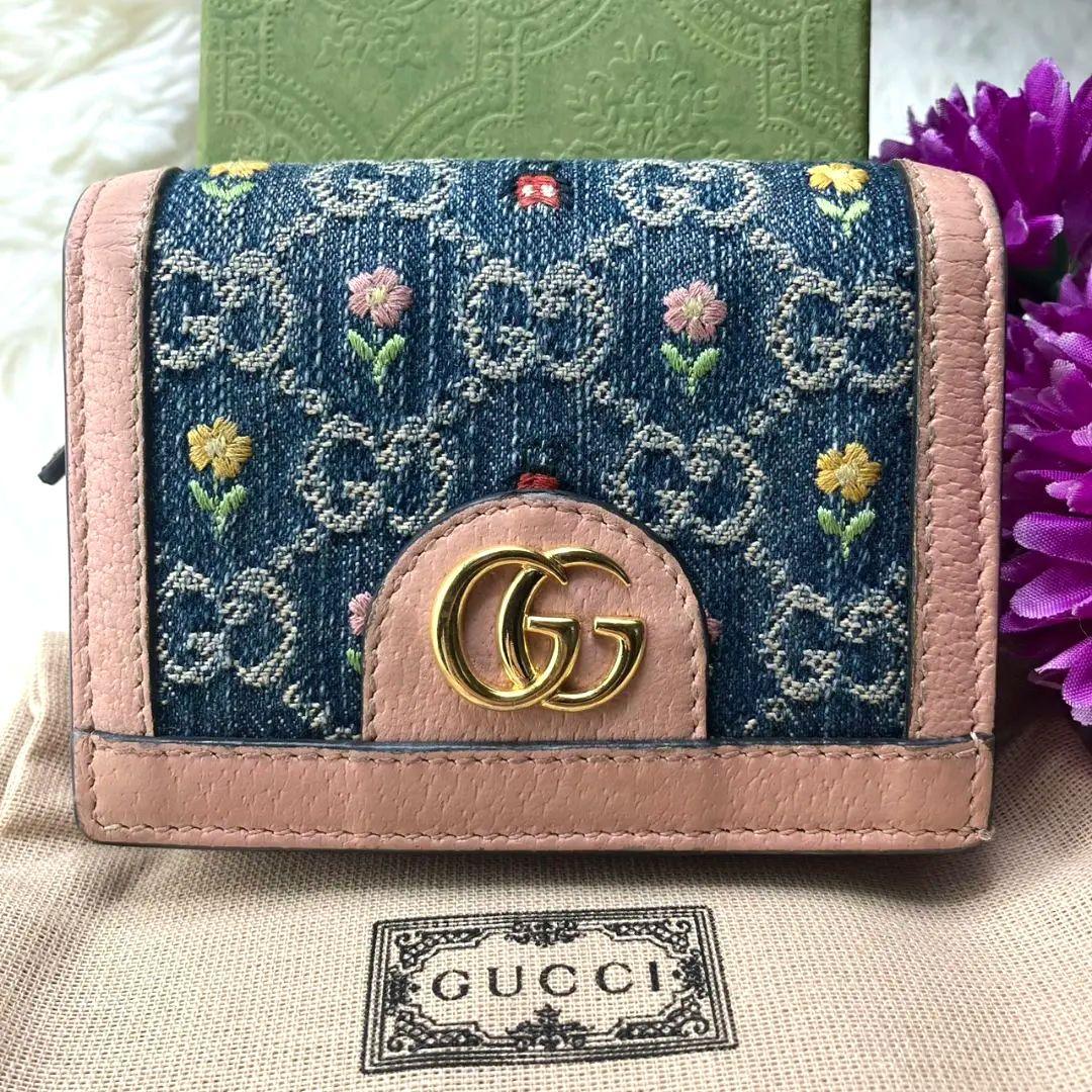 美品✨限定モデル✨GUCCI グッチ マーモント フローラルエンブロイダリー