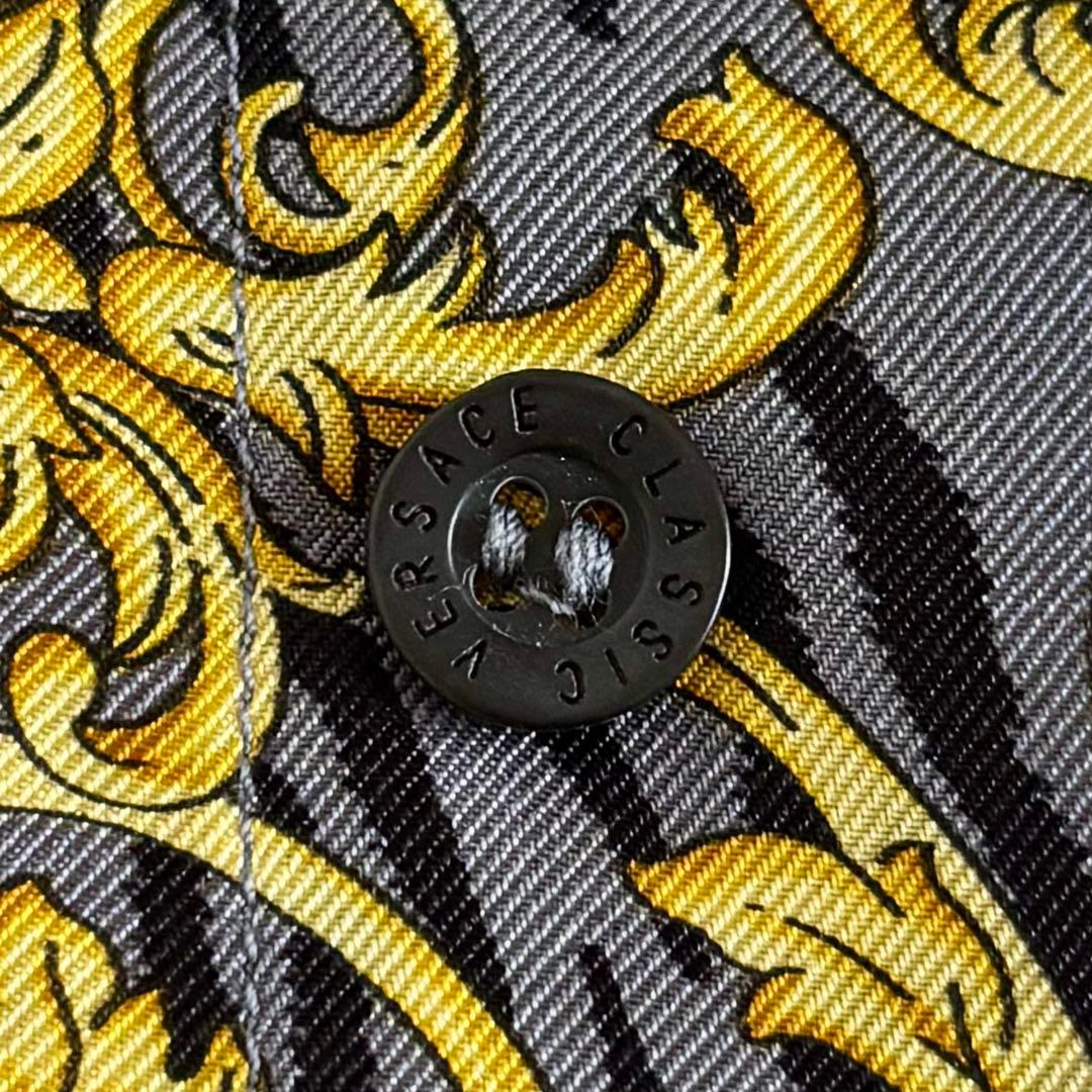 VERSACE CLASSIC V2 ヴェルサーチェ メンズシルクシャツ Ｌ