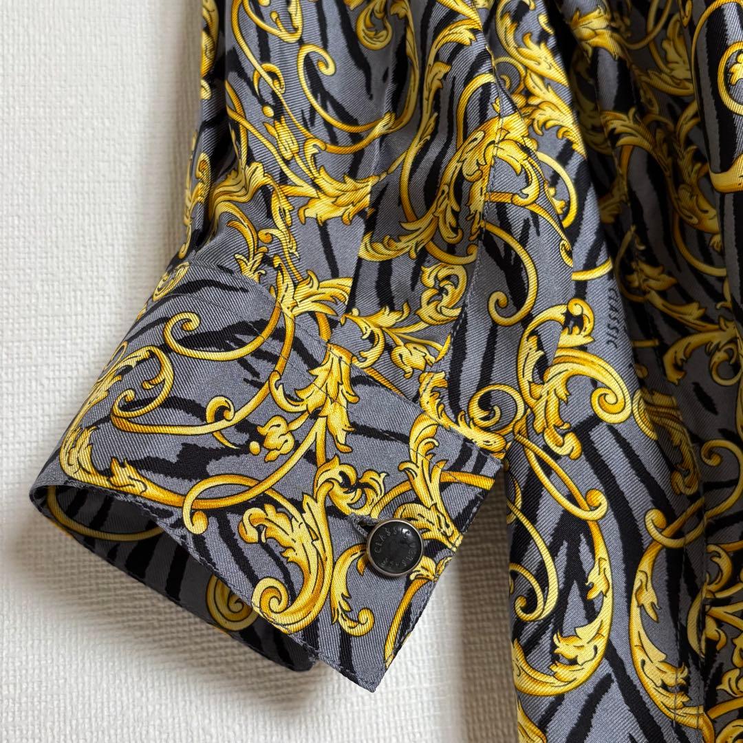 VERSACE CLASSIC V2 ヴェルサーチェ メンズシルクシャツ Ｌ