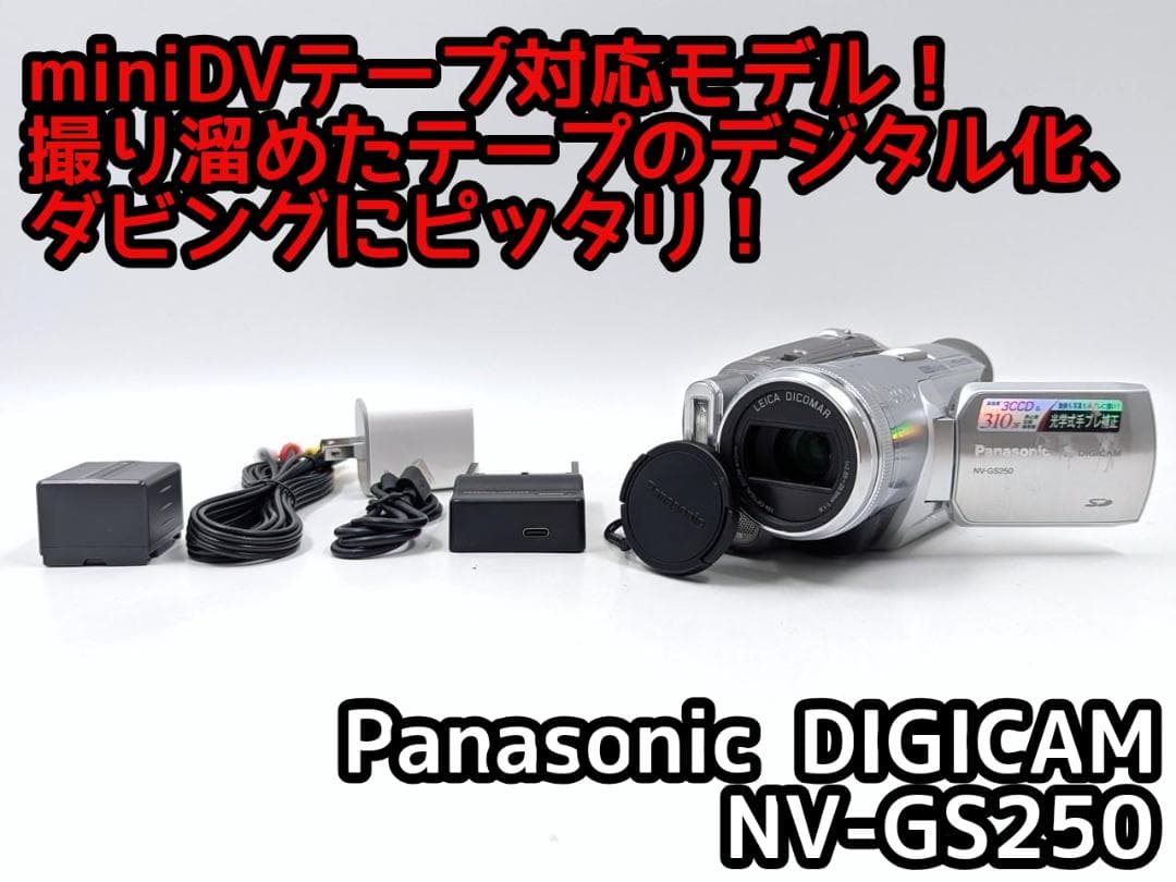 miniDVのダビングに Panasonic ビデオカメラ NV-GS250 3