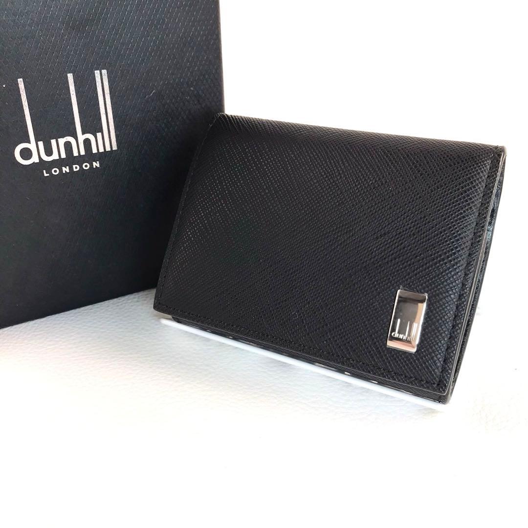 【未使用品】dunhill　ダンヒル ケース 本革 レザー ロゴプレート