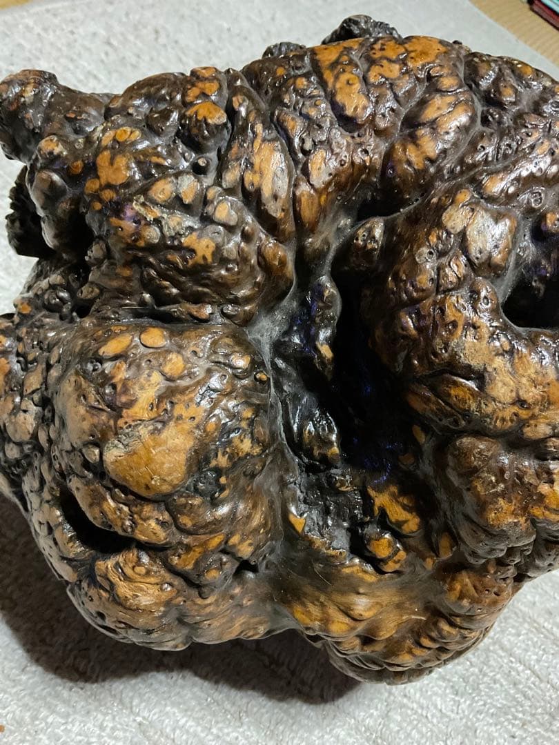 パイプ用の原木（プライヤー用）大きさ、25センチ四方。【床の間のインテリアどぞ】