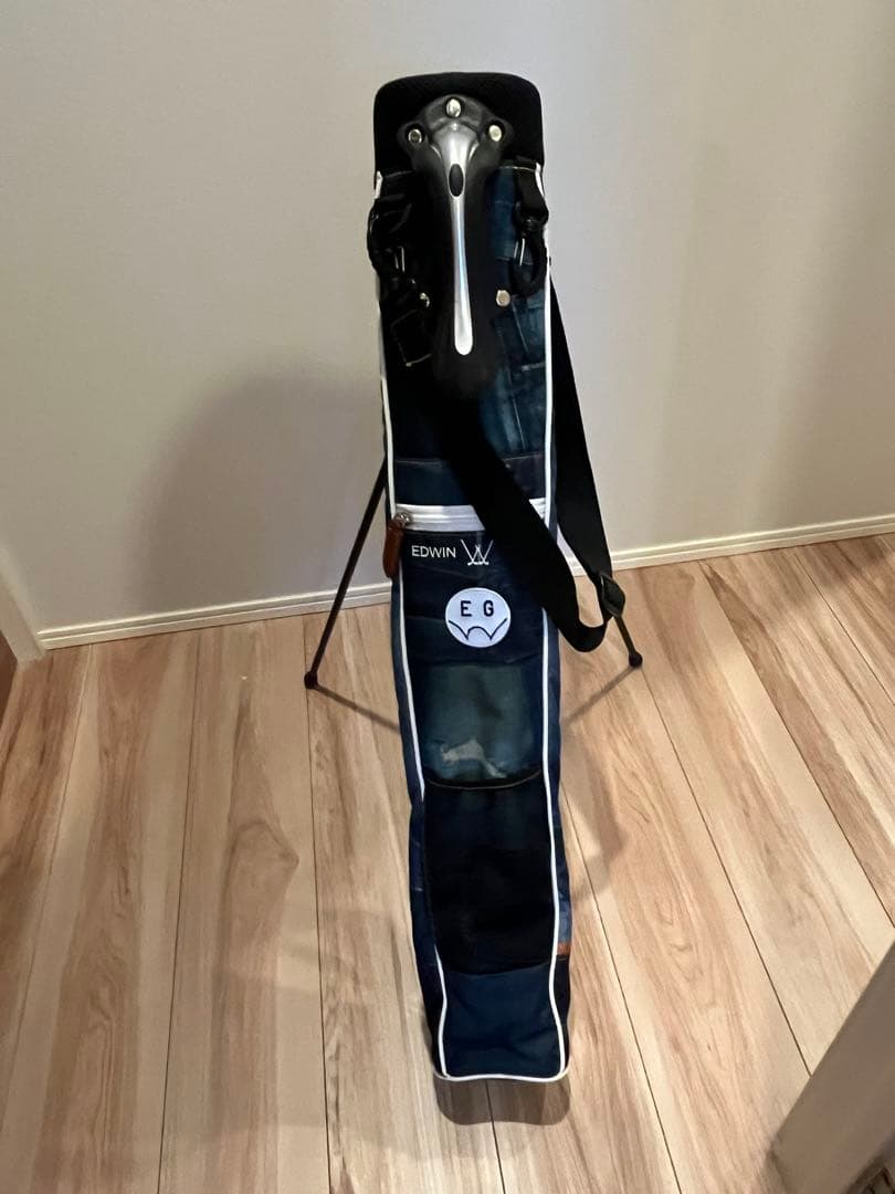 EDWIN GOLF エドウィン ゴルフ デニム柄 セルフ スタンドバッグ