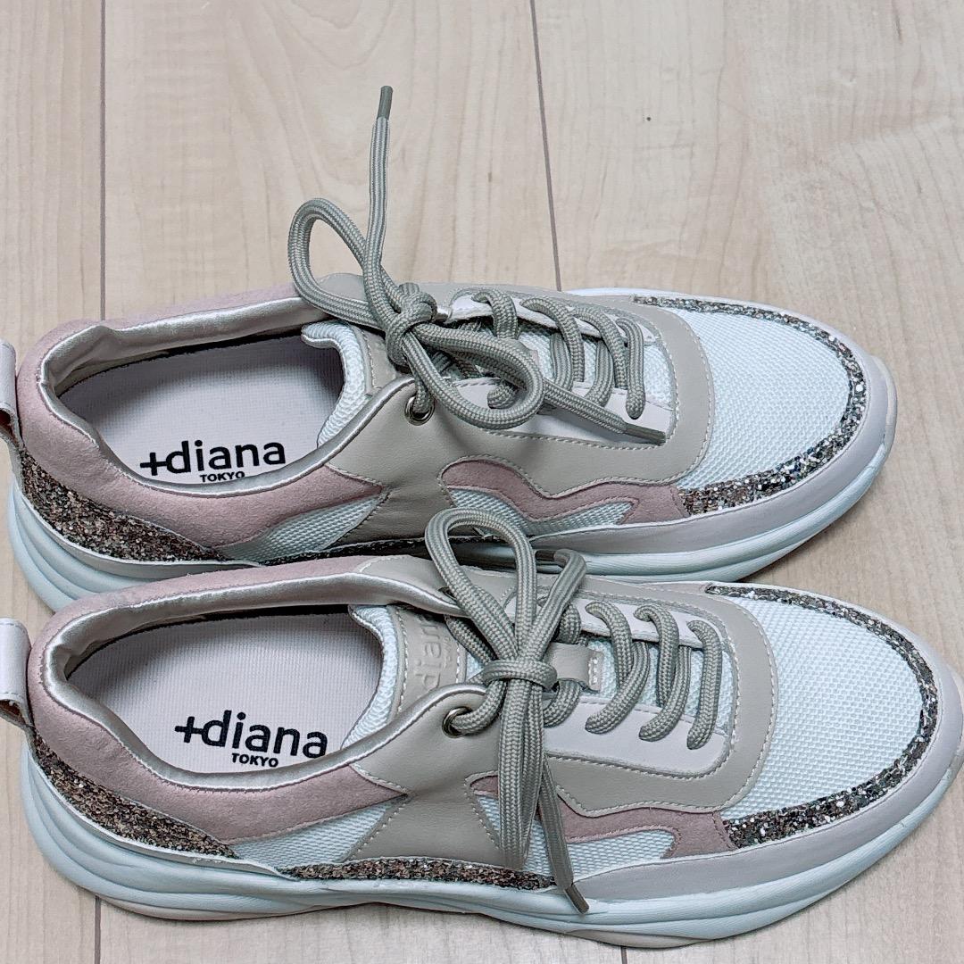 ＋diana プラスダイアナ　美脚ダッドスニーカー　24cm 試着のみ