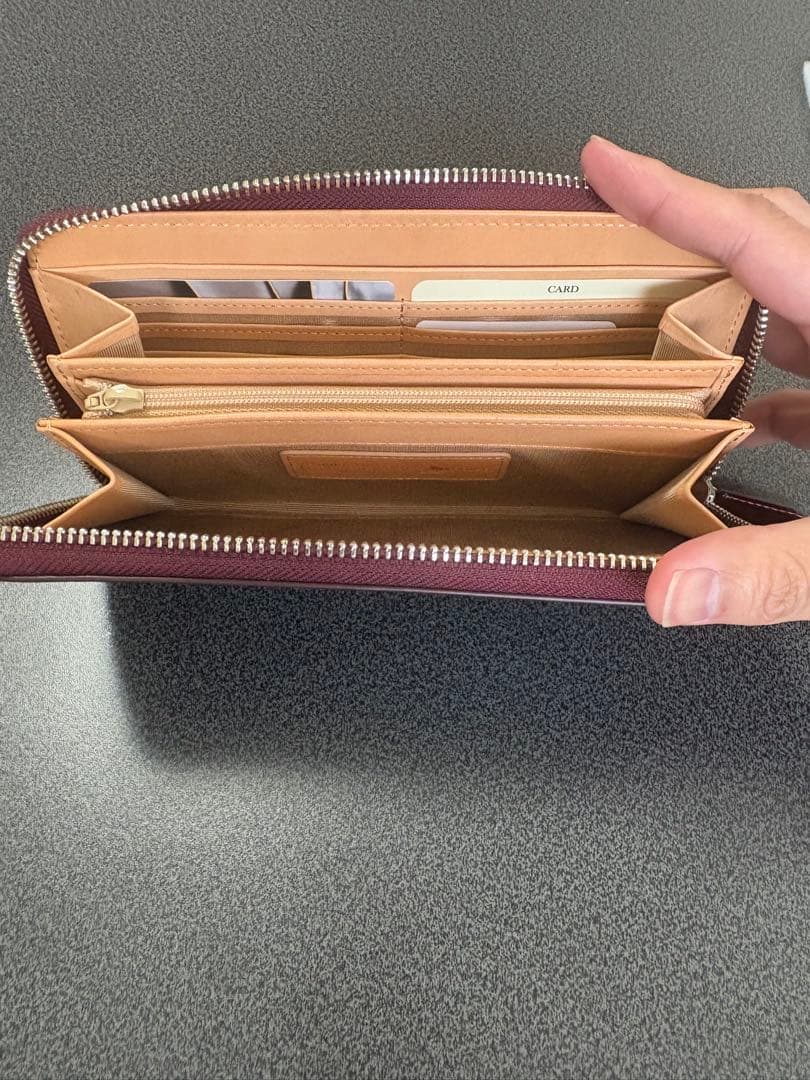 FLYING HORSE コードバンレザー 長財布　バーガンディ