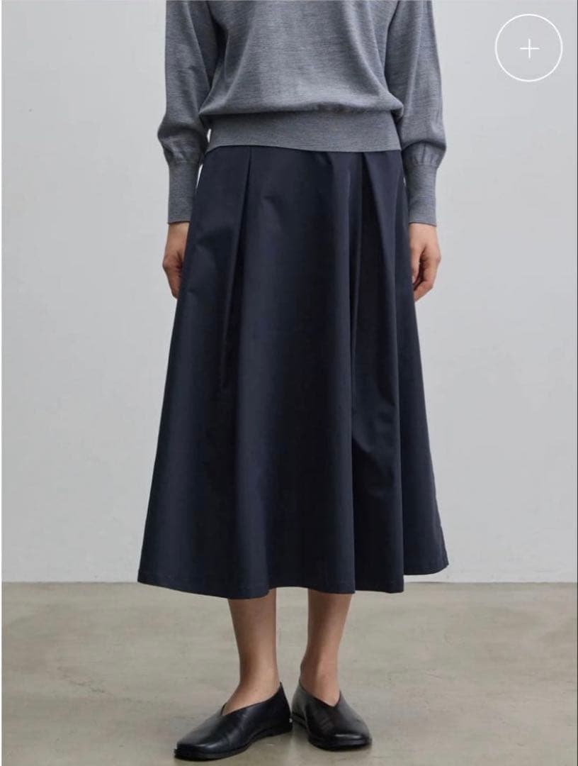 SOEJU リモンタタックスカート 黒 サイズL