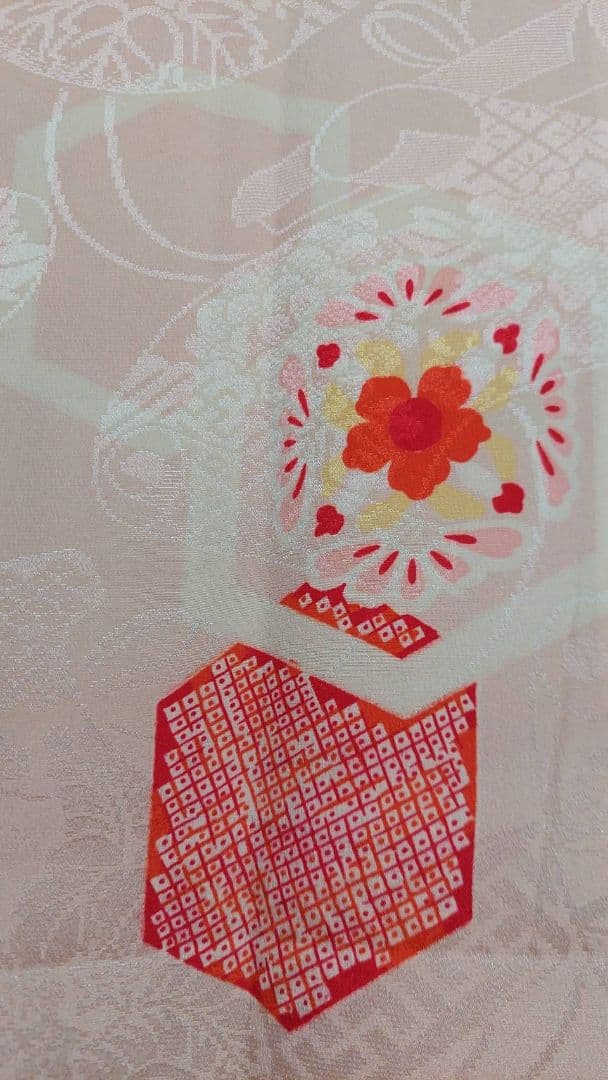 NA73アンティーク長襦袢正絹着丈122センチ裄丈62センチ