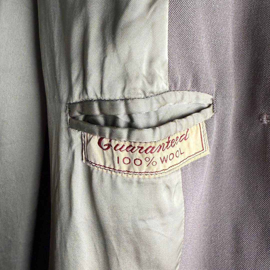 60s イングランド製 BARACUTA ウール ギャバジン コート L-XL