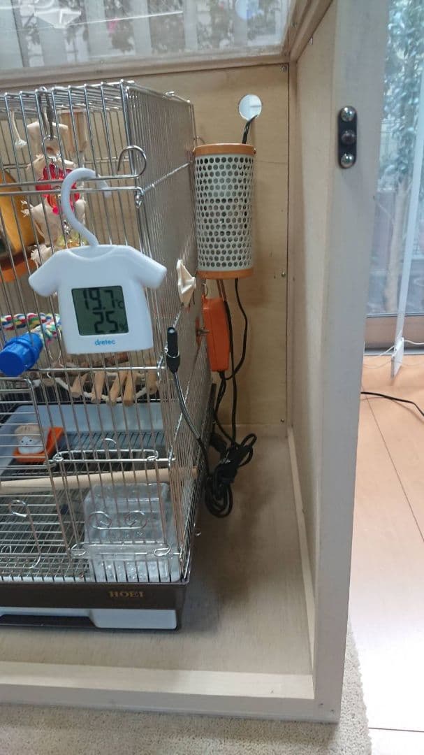 鳥ケージ HOEI35ケージ　アクリル＆木製ケース