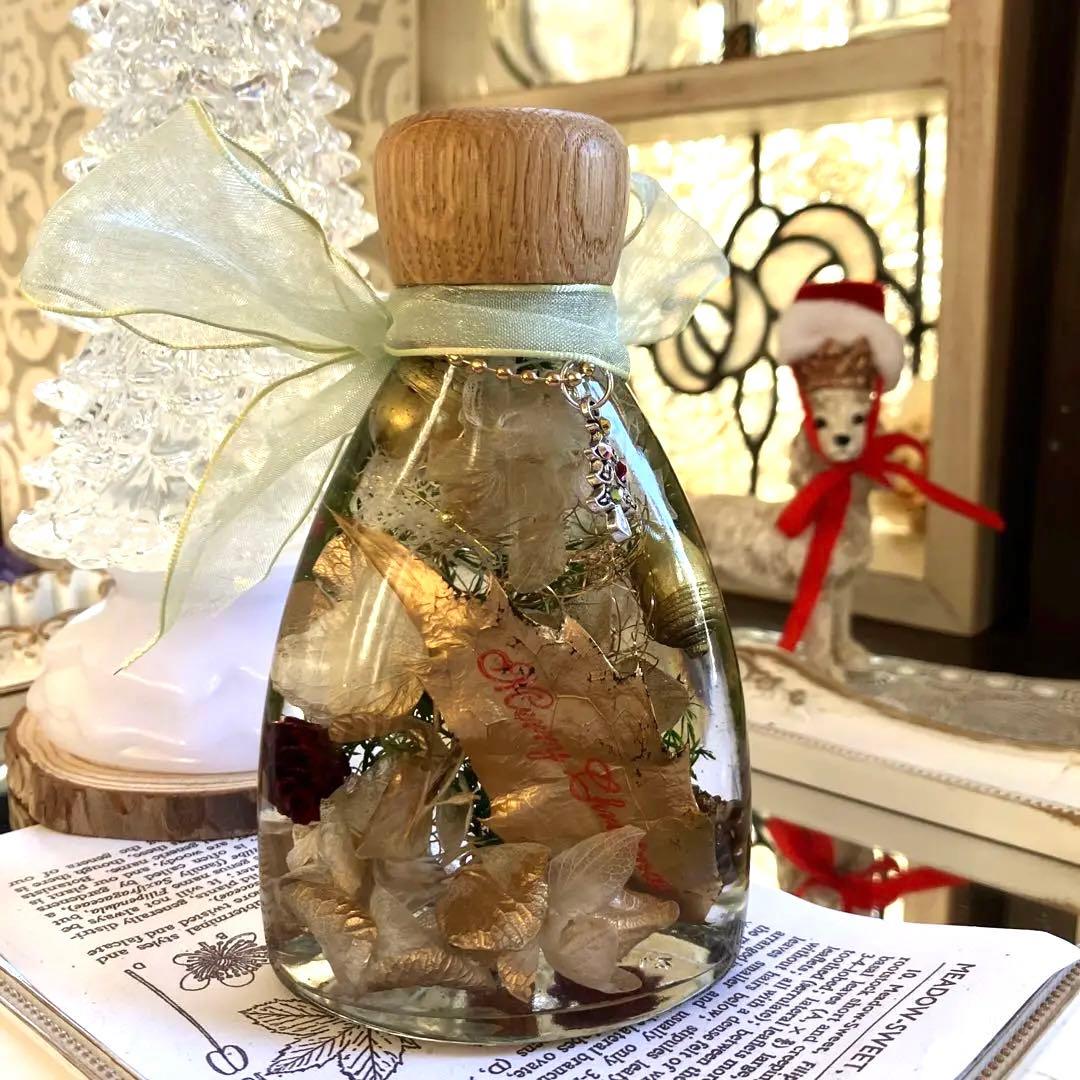 ◆ハーバリウム　167　小さなmerry Christmas *.:。✿*゜¨