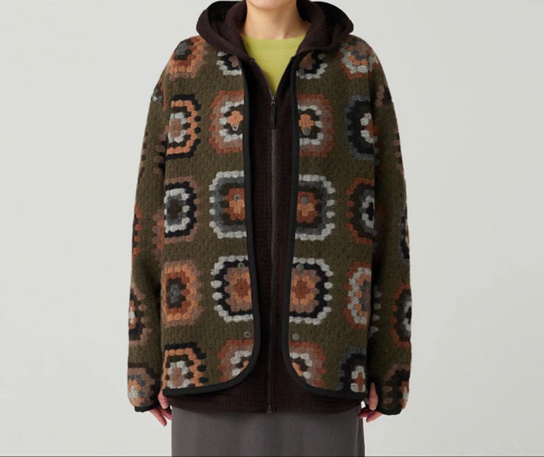 【新品】peak wool jacquard cardigan Sサイズ