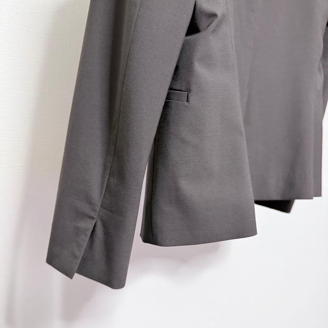 AOKI Les Mues 7号 茶 ノーカラージャケット&クロップドパンツ