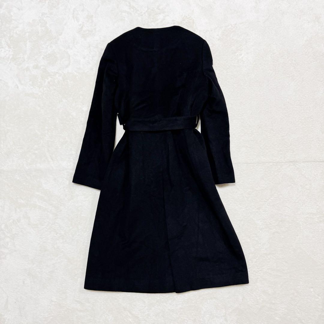 美品 トゥモローランド コレクション カシミヤ100% ノーカラー コート 36