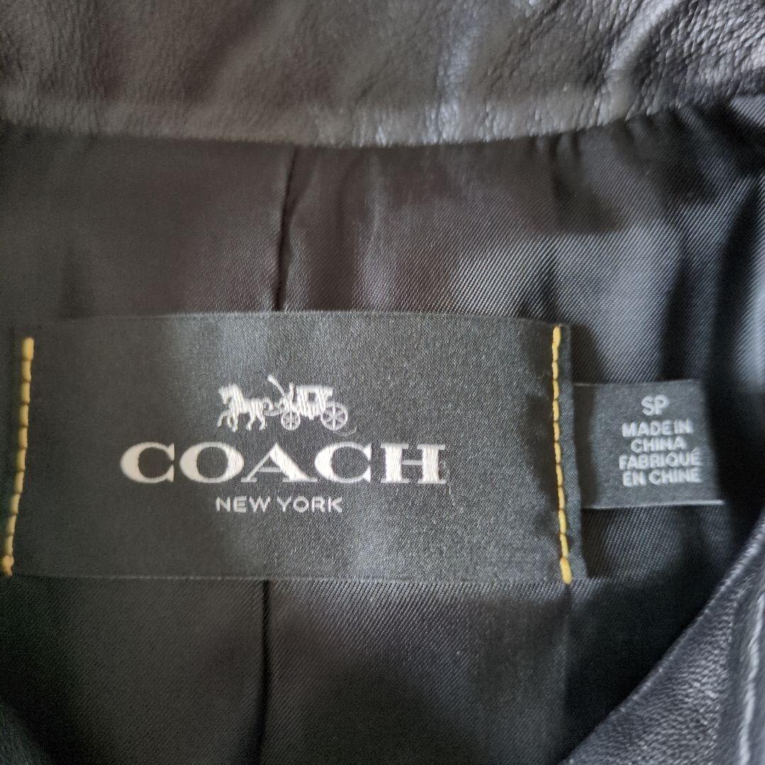 COACH シングルライダースジャケット