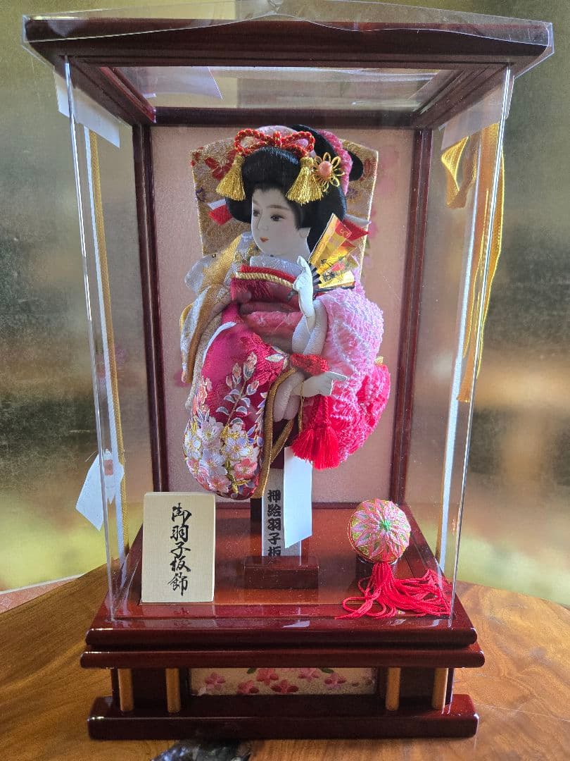 【展示品限り】正月飾り　羽子板　ケース飾り　※閉店セール　H18