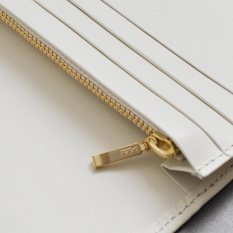 ■新品　送料込み■イタリア産　馬毛革　牛革　日本製　ロングウォレット　WH