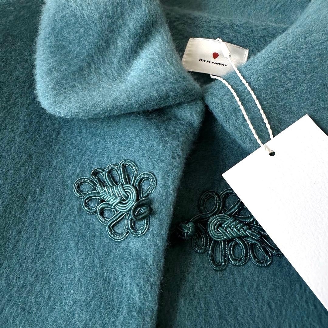 新品 タグ付きmerry jennyメリージェニー チャイナボタンコート