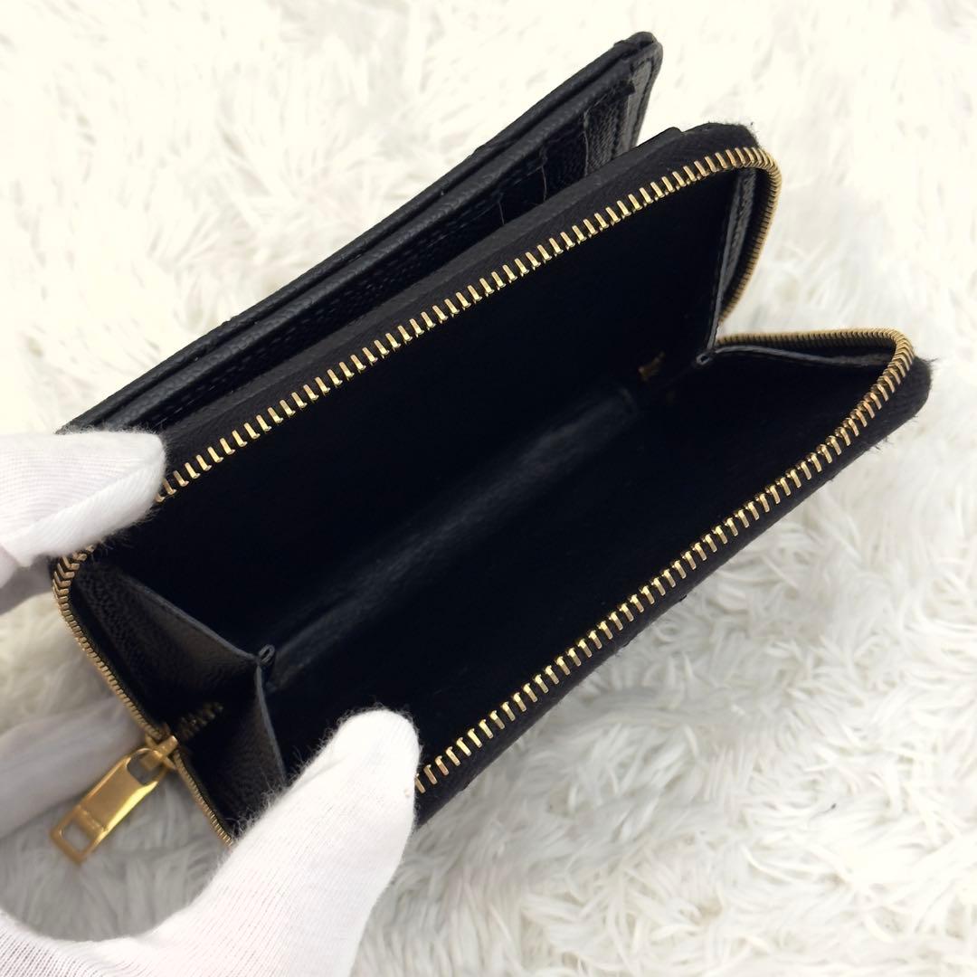 極美品✨サンローランSaint Laurent カランドラ 財布 ブラック 黒