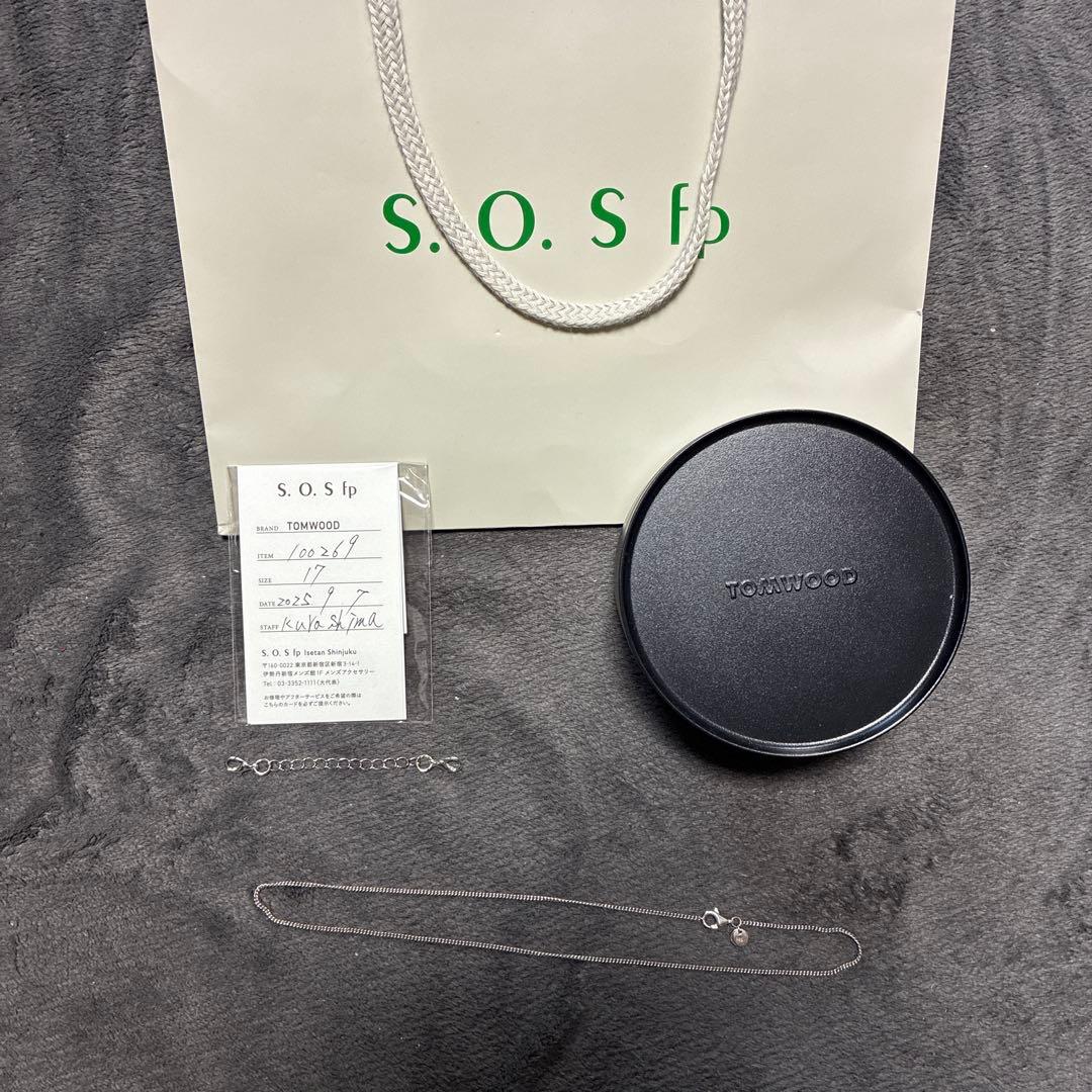 トムウッド　ネックレス　アクセサリー　シルバー　チョーカー　0801