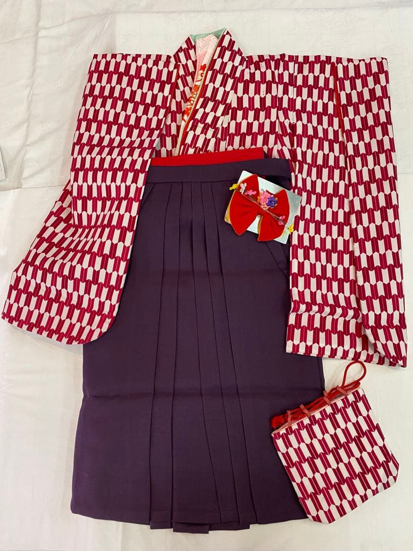 3歳　矢絣袴6点セット