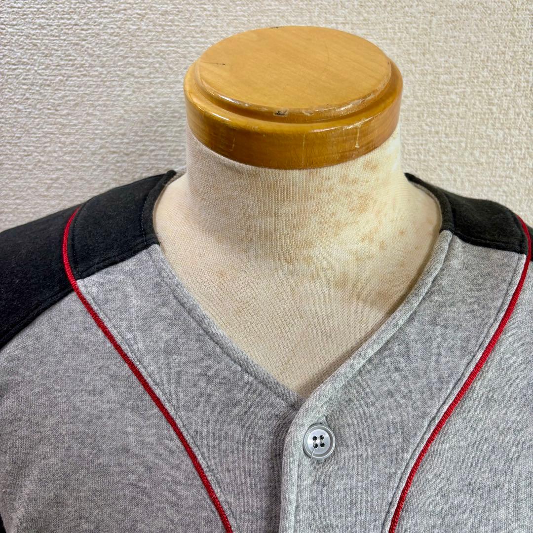 激レア80s 90s アディダス adidas デサント製 ベースボールシャツ