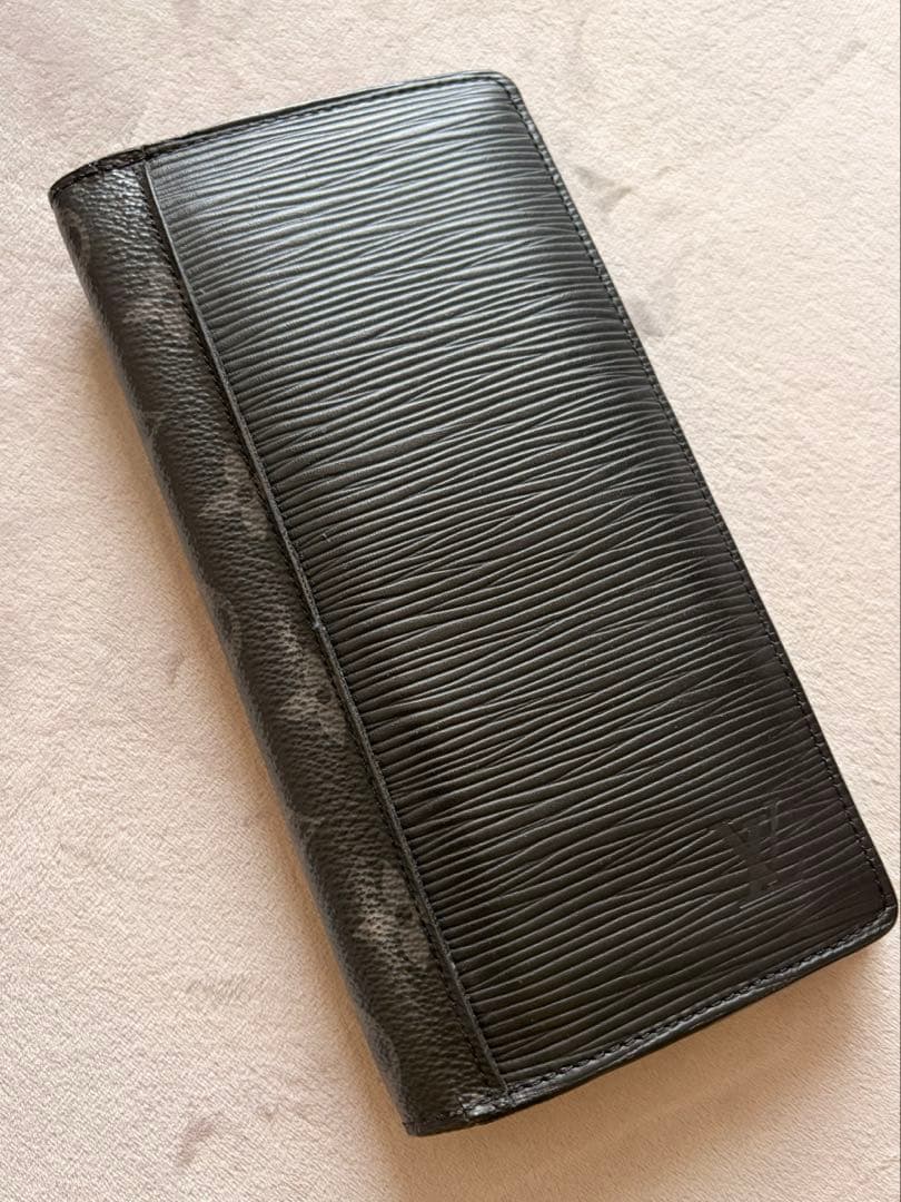 ルイヴィトン　ポルトフォイユ　ブラザ　エピ　ネイビー　モノグラム　長財布