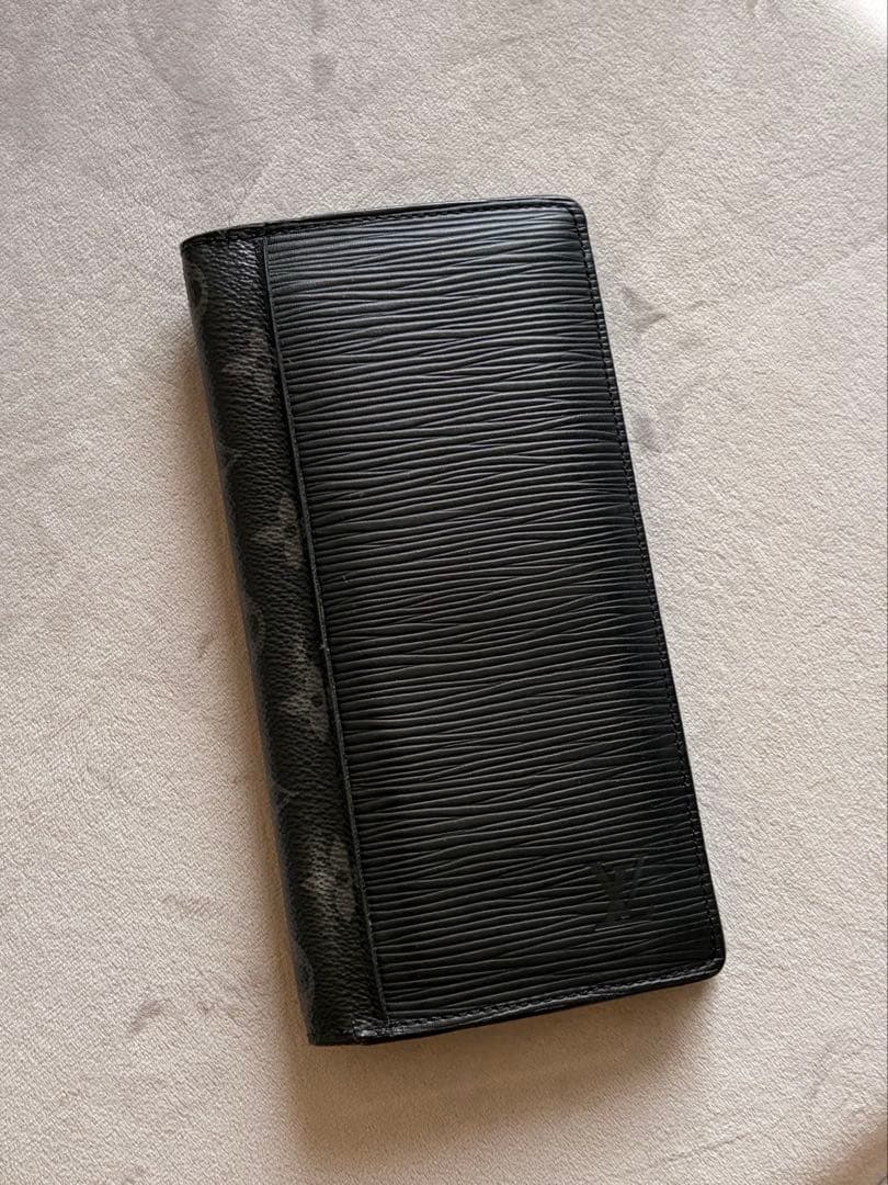 ルイヴィトン　ポルトフォイユ　ブラザ　エピ　ネイビー　モノグラム　長財布